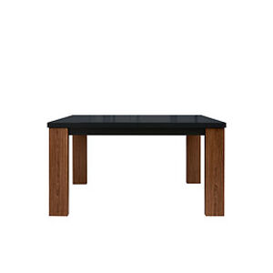 Black Red White Jídelní stůl: AROSA - STO / 140 Farba: dub hnedý / čierny lesk