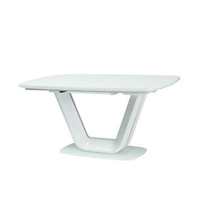 Jídelní stůl: SIGNAL ARMANI SIGNAL - stoly: MDF tvrdé sklo/biela