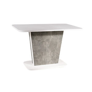 Jídelní stůl: SIGNAL CALIPSO SIGNAL - stoly: biela matná/ betón