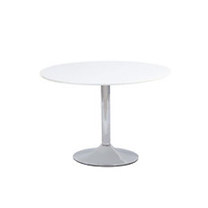 Jídelní stůl: SIGNAL FLAVIO SIGNAL - stoly: MDF biely lak/ chróm