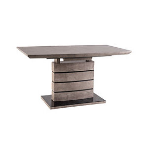Jídelní stůl: SIGNAL LEONARDO SIGNAL - stoly: sivý betón/ čierna