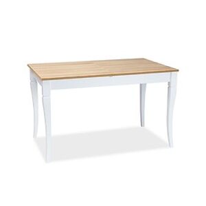 Jídelní stůl: SIGNAL Ludwik SIGNAL - stoly: dub lancelot/ biela