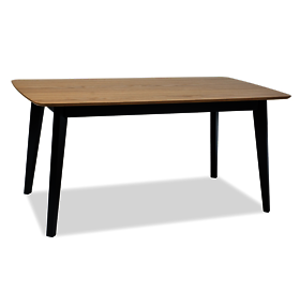 Jídelní stůl: SIGNAL máčení SIGNAL - stoly: MDF dub prírodný/ buk čierna