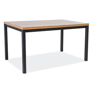 Jídelní stůl: SIGNAL Norman 120 SIGNAL - stoly: dub/čierny kov