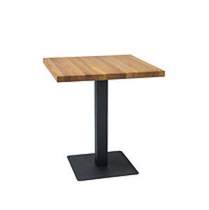 Jídelní stůl: SIGNAL PURO SIGNAL - stoly: dub prírodný/ čierna
