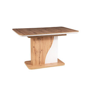 Jídelní stůl: SIGNAL SYRIUSZ SIGNAL - stoly: biela matná/ dub wotan