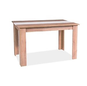Jídelní stůl: SIGNAL ZEFIR SIGNAL - stoly: dub Craft zlatý/ biela matná