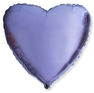 Balón foliový 45 cm Srdce LILA - FLEXMETAL