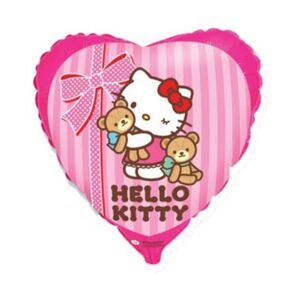Balón foliový 45 cm Hello Kitty s medvídky - FLEXMETAL