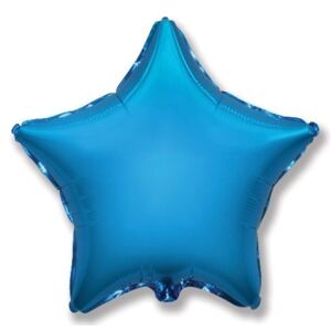 Balón foliový 45 cm Hvězda modrá - FLEXMETAL