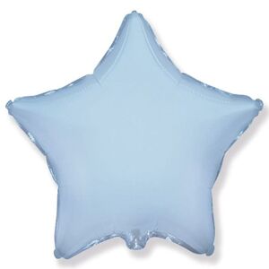 Balón foliový 45 cm Hvězda světle modrá - FLEXMETAL