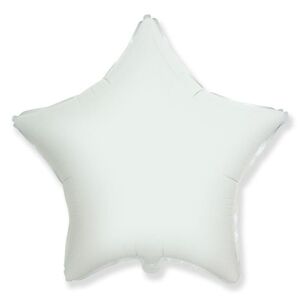Balón foliový 45 cm Hvězda bílá - FLEXMETAL