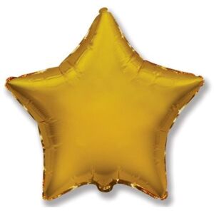 Balón foliový 45 cm Hvězda zlatá - FLEXMETAL