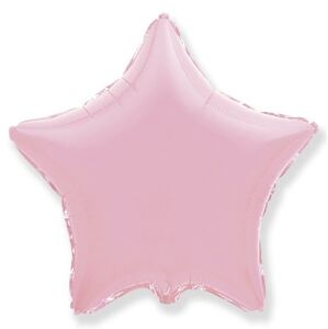 Balón foliový 45 cm Hvězda pastelová světle růžová - FLEXMETAL