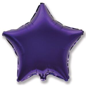 Balón foliový 45 cm Hvězda fialová - FLEXMETAL