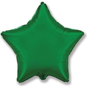 Balón foliový 45 cm Hvězda zelená - FLEXMETAL