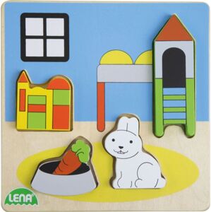 Dřevěné puzzle, dětský pokoj - LENA