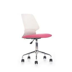 Kancelářská židle: HALMAR SKATE HALMAR - poťahový materiál: ružová tkanina