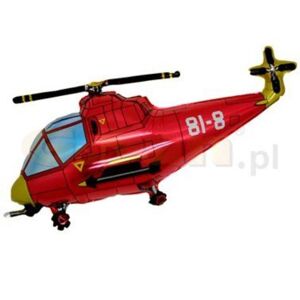 Balón foliový Helikoptéra červená 60 cm - GoDan