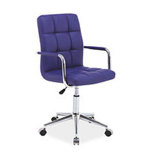 Kancelářská židle: SIGNAL Q-022 HALMAR - poťahový materiál: eco koža - fialová