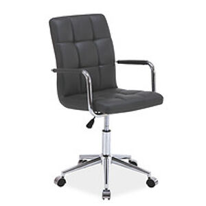 Kancelářská židle: SIGNAL Q-022 HALMAR - poťahový materiál: eco koža - sivá