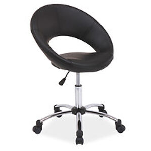 Kancelářská židle: SIGNAL Q-128 HALMAR - poťahový materiál: eco koža - čierna