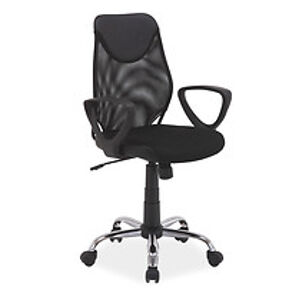 Kancelářská židle: SIGNAL Q-146 SIGNAL - stoličky: membránová látka čierna/sieťka sivá