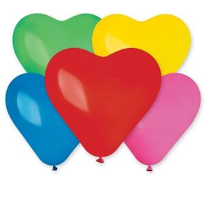 Balón Srdce barevné 1 ks - SMART
