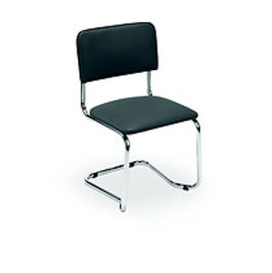 BRW Kancelářská židle: SYLWIA HALMAR - poťahový materiál: PVC - V46 bežová, HALMAR - sklo/kov: chróm