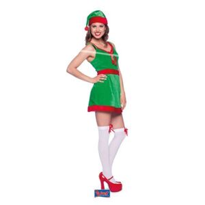 Kostým vánoční elf dámský L/XL (40-42) - Folat