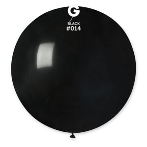 Balón latex 80 cm - černý 1 ks - SMART