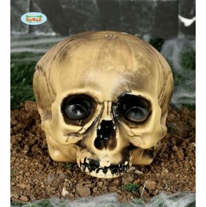 Dekorace plastová lebka, 20 cm - Halloween - GUIRCA
