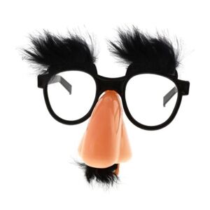 Brýle Profesor černé s knírem - GoDan