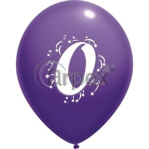 Balónky s potiskem čísla - 0, 3 ks v bal. 25 cm - Arpex