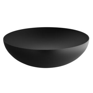 ALESSI Mísa dvoustěnná nerezová DOUBLE 32 cm, černá