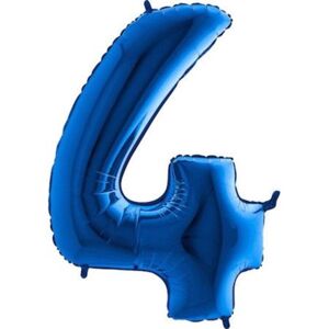 Balón foliový číslice MODRÁ - BLUE 115 cm - 4 - FLEXMETAL