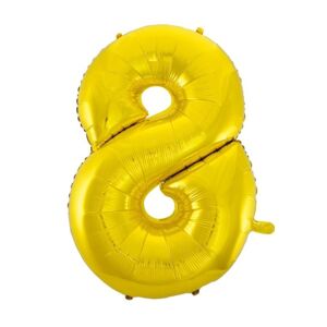 Balón foliový číslice zlatá - Gold 115 cm - 8 - BALONČ