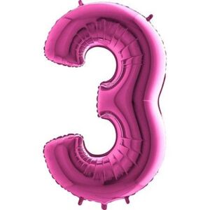 Balón foliový číslice růžová - Pink 115 cm - 3 - FLEXMETAL