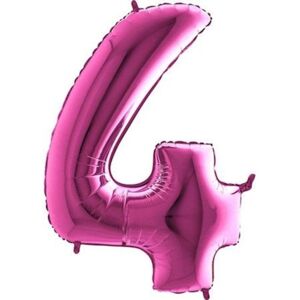 Balón foliový číslice růžová - Pink 115 cm - 4 - FLEXMETAL