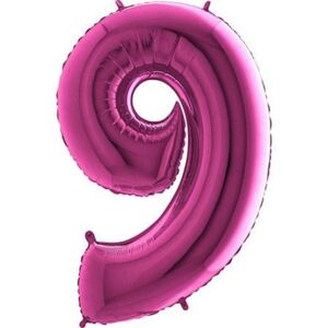 Balón foliový číslice růžová - Pink 115 cm - 9 - FLEXMETAL