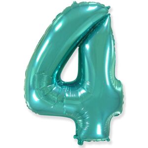 Balón foliový číslice tyrkysová (Tiffany) 115 cm - 4 - FLEXMETAL