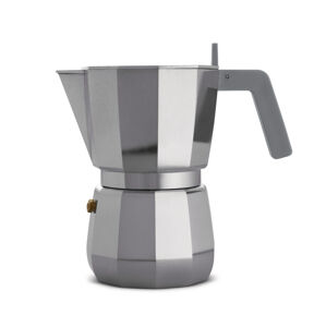 ALESSI Espresso kávovar v hliníkovém odlitku šedý 6 šálků 300ml