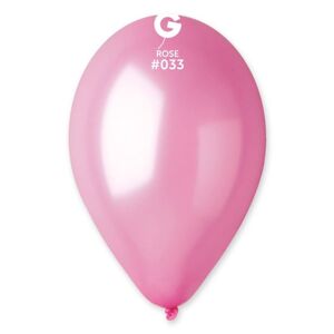Balonky metalické 100 ks růžové - průměr 26 cm - SMART
