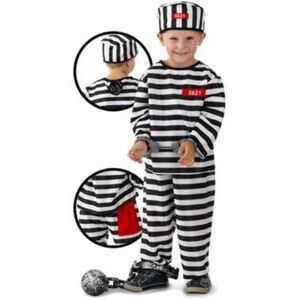 Dětský kostým vězeň - 3-5 let, 98-116 cm - Folat