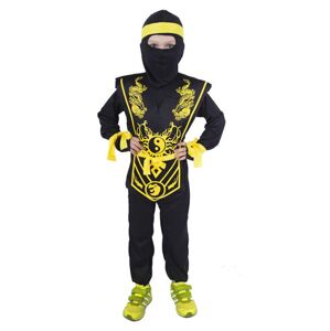 Dětský kostým Ninja žlutý vel.S - RAPPA