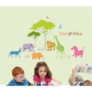 Dětské samolepky na zeď - Afrika - Nalepovací tabule - Nalepovací tabule