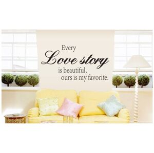 Samolepka na zeď Love story - Nalepimeto