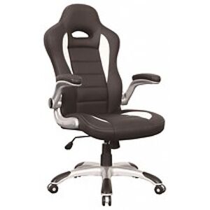 Kancelářské křeslo: SIGNAL Q-024 SIGNAL - stoličky: ekokoža čierna/biela