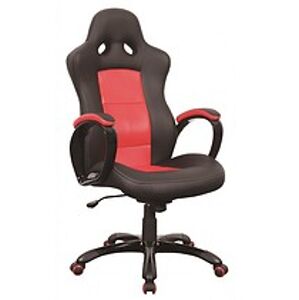 Kancelářské křeslo: SIGNAL Q-029 SIGNAL - stoličky: ekokoža - čierna/červená