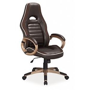 Kancelářské křeslo: SIGNAL Q-150 SIGNAL - stoličky: ekokoža hnedá